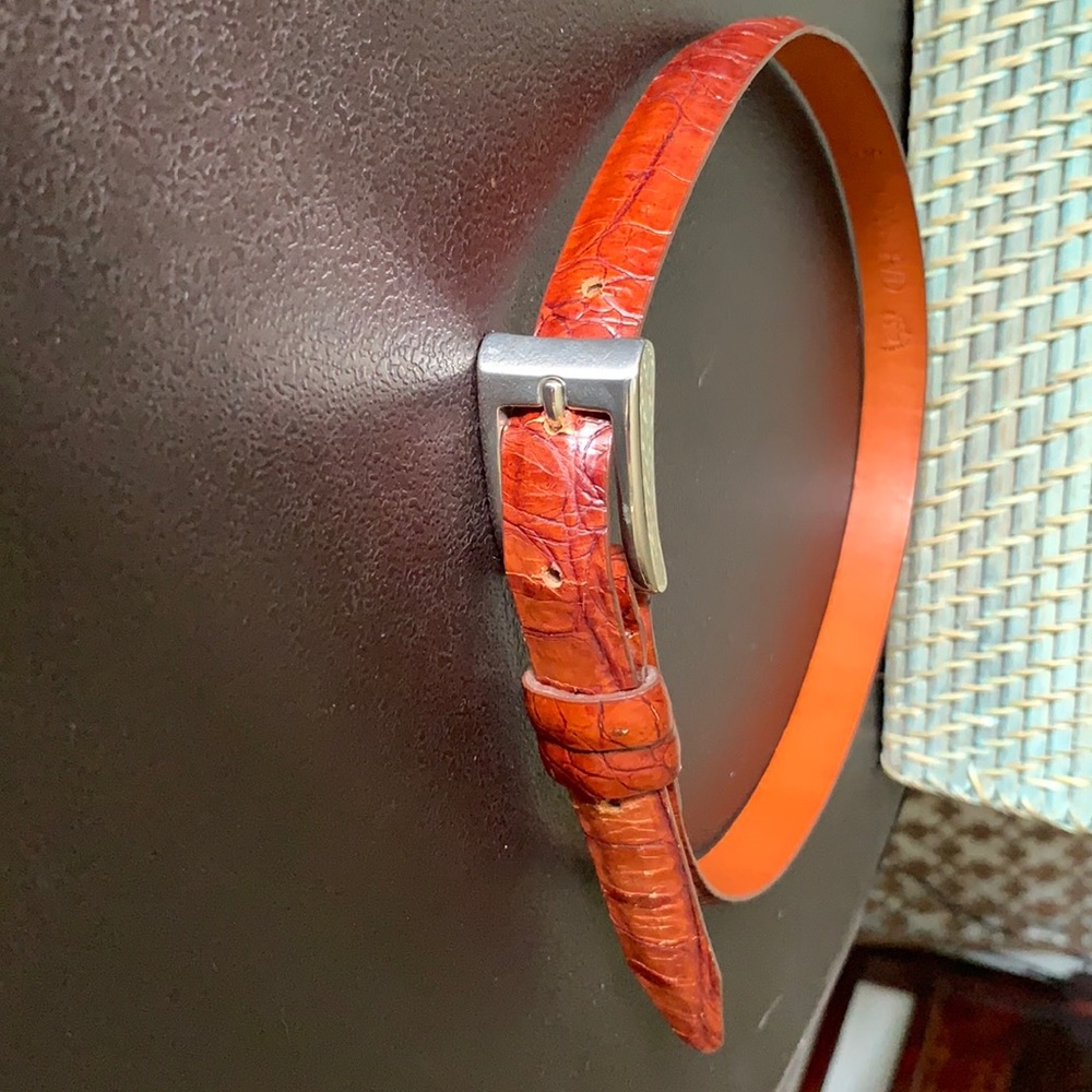 Joan and David Italian leather belt/S